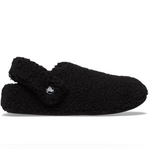 Crocs Cozy Black Fleece Slippers